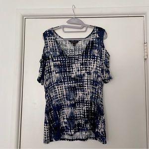Rock & Republic Patterned Short Sleeve Blouse
